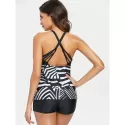 tripes trappy Tankini et - Black