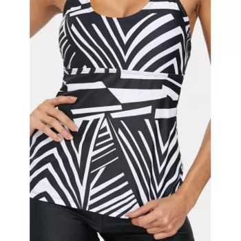 tripes trappy Tankini et - Black