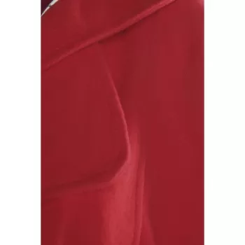 Stylish Hooded Double-Breasted Long Sleeve Worsted Coat For Women - Red