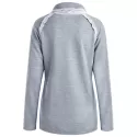 tylish Long leeve Turtleneck olid Color Women's weatshirt - Gray