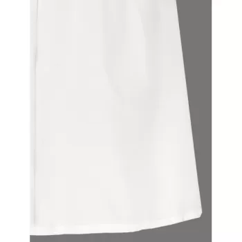 Stylish Spaghetti Strap 3/4 Sleeve Solid Color Spliced Women's Romper - White