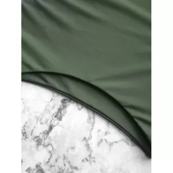 unflower Lace-up Underwire Peplum Tankini wimsuit -