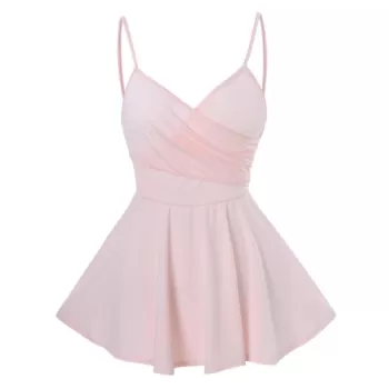 Surplice Cami Tank Top - Pink