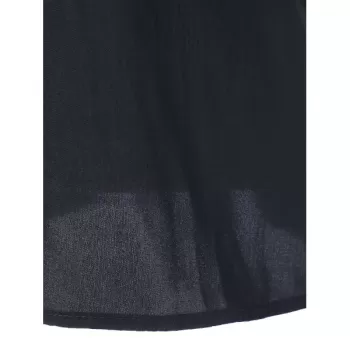 Three Quarter Sleeve Panel Blouse - Dark Slate Blue
