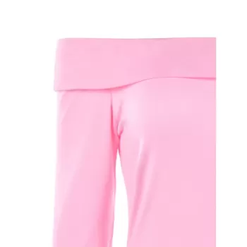 Three Quarter Sleeve Skirted T-shirt - ight Pink