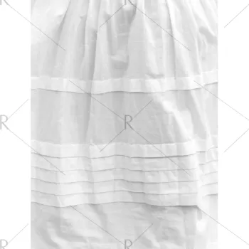 Trendy Embroidered Cami Ethnic Dress   Lace Blouse Women's Twinset - White