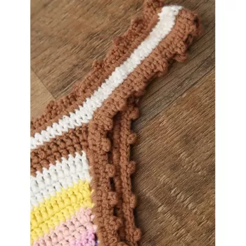 Trendy Halter  Knitted Colored Women's Bikini Set -  One Size(fit Size Xs To