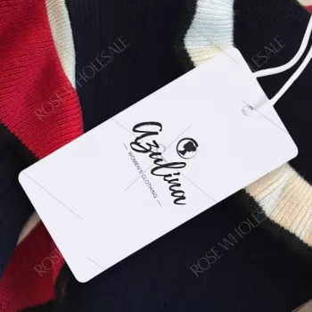 Trendy Scoop Neck Long Sleeve Ruffled Color Blocking Knitted Women Sweater - Cerulean One Size(fit Size Xs To