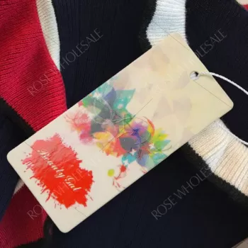 Trendy Scoop Neck Long Sleeve Ruffled Color Blocking Knitted Women Sweater - Cerulean One Size(fit Size Xs To