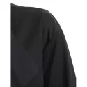 Turn Down Collar Front Pockets Coat - Black
