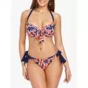 United Kingdom Flag Bikini Set - Fire Engine Red