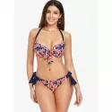United Kingdom Flag Bikini Set - Fire Engine Red
