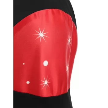 Vintage Christmas Printed Cami Dress - Ruby Red