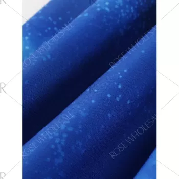 Vintage nowflake Cottage Print Christmas Dress - Cerulean