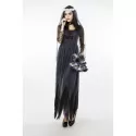 Women\'s Zombie Ghost Bride Fancy Dress Halloween Costume - Black And Grey
