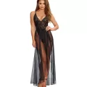 Women Sexy Halter Two Piece Of Babydoll Lingeries - Black