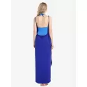 ZAN.TYLE Beach Cover Up Wrap Dress - Blue