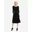 ZAN.STYLE Below the Knee Long Sleeve Dress - Black