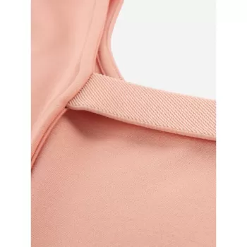 ZAN.STYE Crew Neck Shirt Dress - Pink