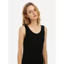 ZAN.STYE Crew Neck Sleeveless Dress - Black