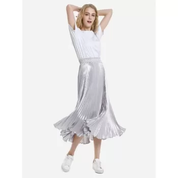 ZAN.STYLE Dolphin Hem Tee - White