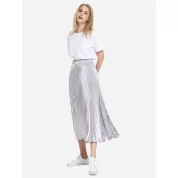 ZAN.STYLE Dolphin Hem Tee - White