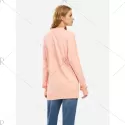 ZAN.STYLE Loose Fleece Sweatshirt - Pink