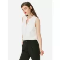 ZAN.STYE Sleeveless Blouse - White