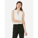 ZAN.STYE Sleeveless Blouse - White