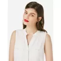 ZAN.STYE Sleeveless Blouse - White