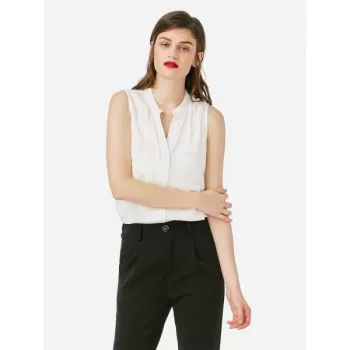 ZAN.STYE Sleeveless Blouse - White