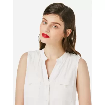 ZAN.STYE Sleeveless Blouse - White