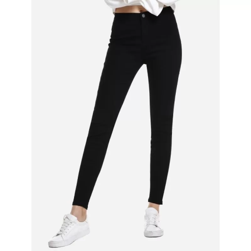 ZAN.STYE Slim Stretchy Pencil Pants - Black