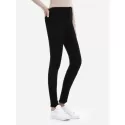 ZAN.STYLE Stretch Knit Skinny Jeans - Black