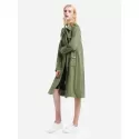 ZAN.STYLE Utility Trench Coat - Army Green