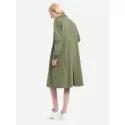 ZAN.STYLE Utility Trench Coat - Army Green