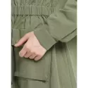 ZAN.STYLE Utility Trench Coat - Army Green